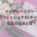 イーポレーション・プロフェッショナル(タイプS)の電気穿孔法とは？